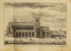 Three engravings of churches