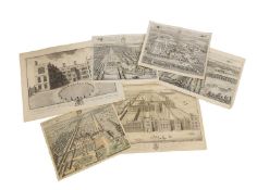 Six engravings of country seats