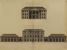 Seven engravings of country seats