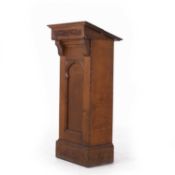 A Victorian oak lectern,
