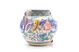 A Poole Pottery twin-handled vase Designed by Truda Carter