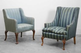 A George II style armchair Late 19th/early 20th century