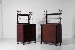 A pair of Regency mahogany cupboards Circa 1820
