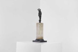 A bronze figure of Diana 19th century