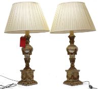 A pair of Italianate lamps Of modern manufacture