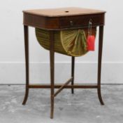 A mahogany work table 19th century