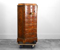 A French Kingwood secretaire chest of drawers Circa 20th century
