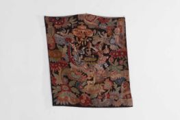 A gros and petit point needlework panel Early 18th century