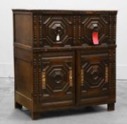 A Charles II oak moulded chest of drawers Circa 17th century