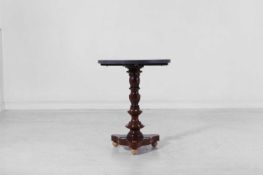 A marble and mahogany occasional table 20th century and later