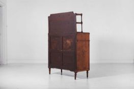 A George III fruitwood and penwork chiffonier Late 18th century