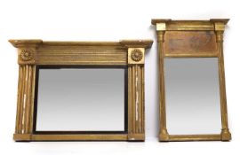A small Regency giltwood wall mirror 19th century