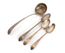 An Irish Georgian silver ladle