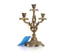An ormolu candelabra 20th century