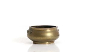A Chinese bronze censer 19th century