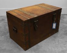 A camphorwood and brass bound trunk, 20th century