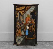 A painted corner cabinet 20th century