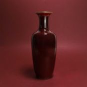 A Chinese sang-de-boeuf vase 18th/19th century