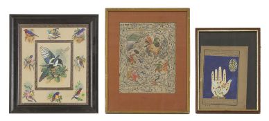 A group of three Indian paintings 20th century
