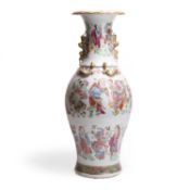 A Chinese porcelain Cantonese vase Qing dynasty, mid 19th-century