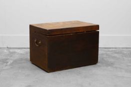 A mahogany trunk 20th century