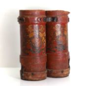 Pair of artillery shell carry cases 19th century