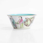 A Chinese famille rose cup Of tapering form