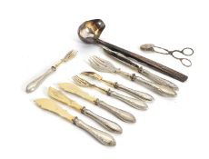 A collection of silver items