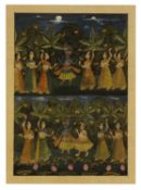 Four Indian Pichhwai paintings 20th century, Rajasthan