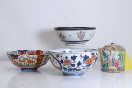 A Chinese Canton teapot and cover 19th century