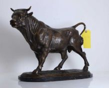 After Isidore Jules Bonheur (French, 1827-1901) A patinated bronze bull