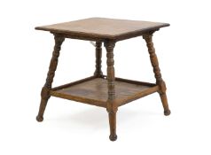 A Liberty of London oak side table After a design by Eastlake