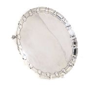 A silver salver