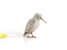 A silver table figure modelled as a Kingfisher 20th century
