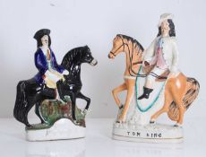 Two Staffordshire figure groups Mid 19th century