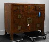 A Korean elm sideboard 20th century