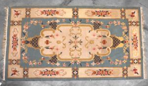 An Aubusson style rug Of recent manufacture