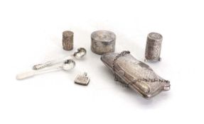 A collection of silver items