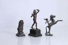 A bronze figure Circa late 19th century