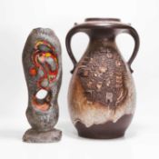 Walter Gerhards (German, 1957-2000) Two 'Fat Lava' vases