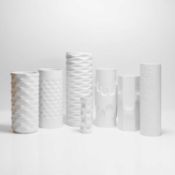 German 'Op Art' A collection of seven porcelain sleeve vases