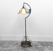 An Art Nouveau floor lamp, 20th century