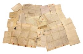 A collection of deeds and indentures 18th century and later