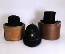 A Grantham Police helmet, 20th century,