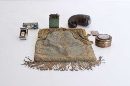 A Scottish horn and agate snuff mull,