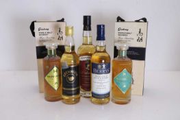 A selection of Scotch whiskies,