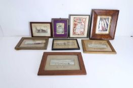 A collection of Stevengraphs and silks