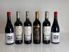 A selection of Spanish red wines,