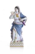 A Meissen porcelain figure emblematic of Astronomy, circa 1900,