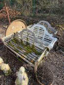 A group of three Lutyens style benches, Of recent manufacture,